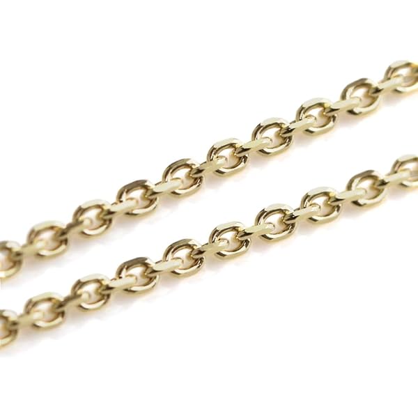 Amazon.co.jp: 14 K黄色ゴールド0.55 MMベネチアンボックスチェーン